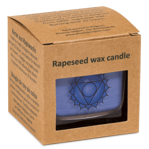 Duftprodukte, Kerzen + Kerzenhalter, Phoenix Ökologische Rapswachs-Duftkerze 5. Chakra Wildrose, Kamille - Meine Spiritualität