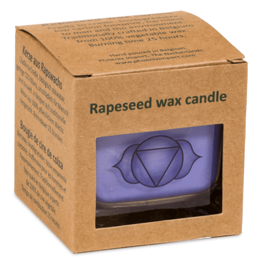 Duftprodukte, Kerzen + Kerzenhalter, Phoenix Ökologische Rapswachs-Duftkerze 6. Chakra Lavendel, Kamille - Meine Spiritualität