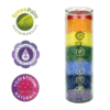 Duftprodukte, Kerzen + Kerzenhalter, Phoenix Duftkerze Stearin 7 Chakren Geissblatt, Zeder - Regenbogenfarben - Meine Spiritualität