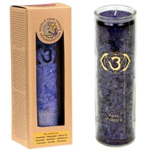 Duftprodukte, Kerzen + Kerzenhalter, Phoenix Duftkerze Stearin 6. Chakra Lavendel, Tanne, Kamille - Meine Spiritualität