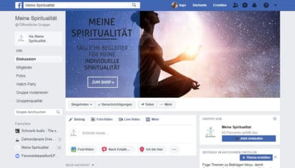 Facebook-Gruppe Meine Spiritualität