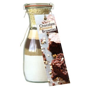 FeuerundGlas – Feuer & Glas – Gewürzmischung – Grillen – Geschenk – Meine-Spiritualitaet.de – Männergeschenk – Chocolate Almond Brownies - Backmischung – Schokoladen Mandel Brownies