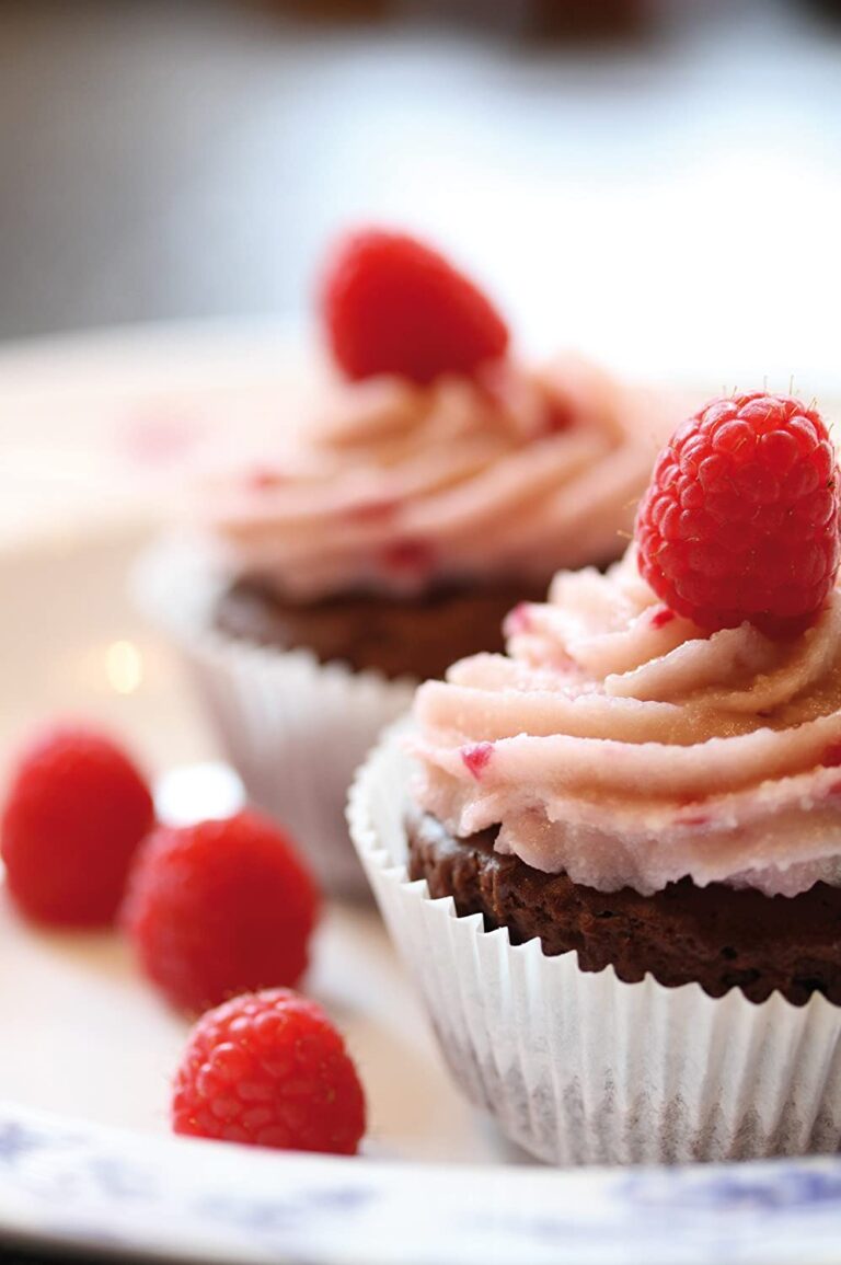 Backmischung im Glas für Chocolate Raspberry Cupcakes